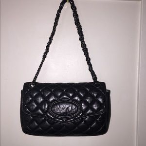 Chanel East West Flap Black Leather Well Used